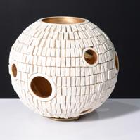 Titia Estes for Dragonette LUNAR GLOBE Candleholder - Sold for $2,176 on 11-16-2025 (Lot 914).jpg